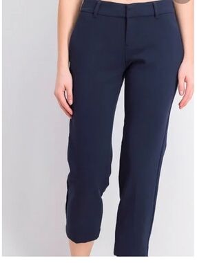 Old Navy Harper Navy Cropped Straight-Leg Pants